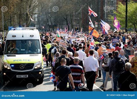 Brexit Day Protest In London Editorial Photo Image Of Protesters