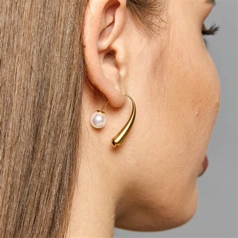 18K Gold Plated Stainless Steel Earrings Intensity SKU 84886 4