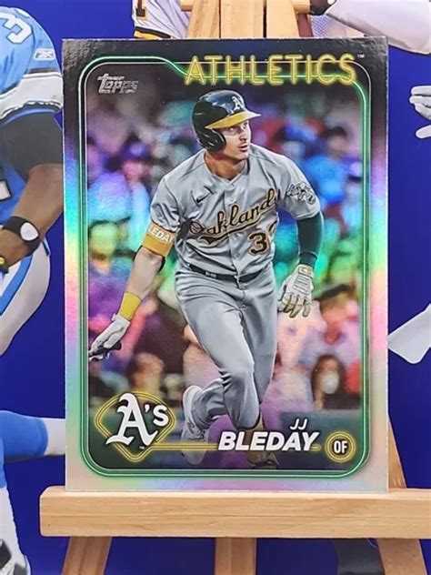 Topps Series Jj Bleday Feuille Arc En Ciel Parall Le