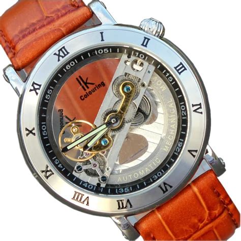 Quality Ik Colouring Luxury Automatic Silf Wind Mechanical Man Watch