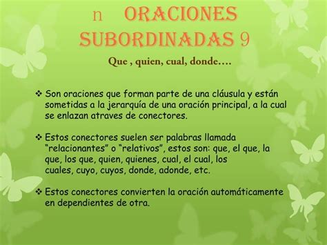 Oraciones Subordinadas Ppt