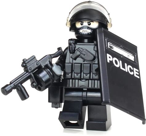 Riot Control Swat Police Officer Custom Lego Military Minifig The