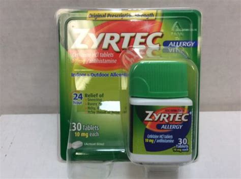 Zyrtec Hour Allergy Relief Mg Tablet Count Exp Best