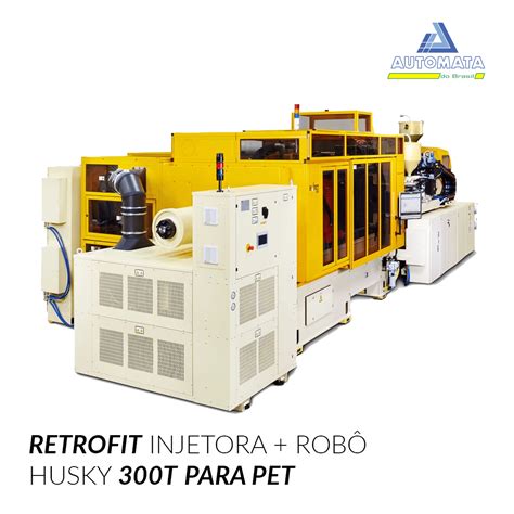 Retrofit Injetora Robô Husky XL 300T para PET Automata do Brasil