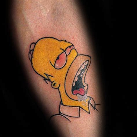 50 Homer Simpson Tattoo Designs For Men - The Simpsons Ink Ideas