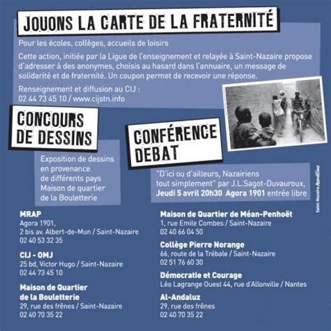 Semaine Deducation Contre Le Racisme Programme Mrap Saint Nazaire