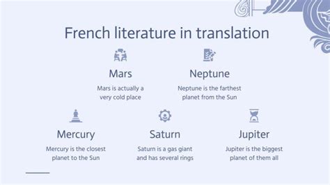 Introduction to French Literature | Google Slides & PPT