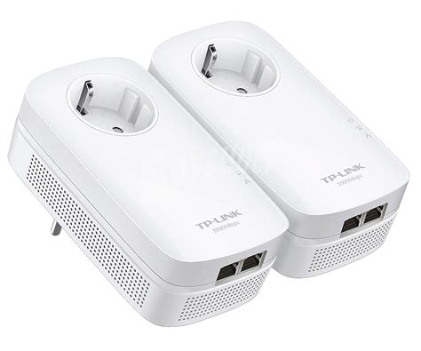 TP LINK Kit De Inicio Powerline AV1000 2 Puertos Gigabit Enchufe