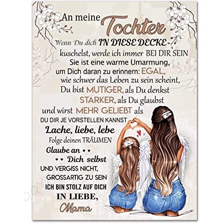 LANGSHI Decke Zu Meiner Tochter Sohn Brief Gedruckt Decken Geschenke