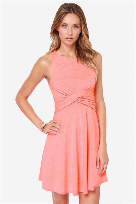 Cute Neon Pink Dress Pink Dress Neon Dress 42 00 Lulus