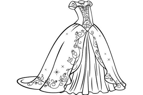 Dibujos De Vestido De Princesa Para Colorear Para Colorear Pintar E