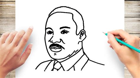 Martin Luther King Jr Drawing For Kids - emsekflol.com