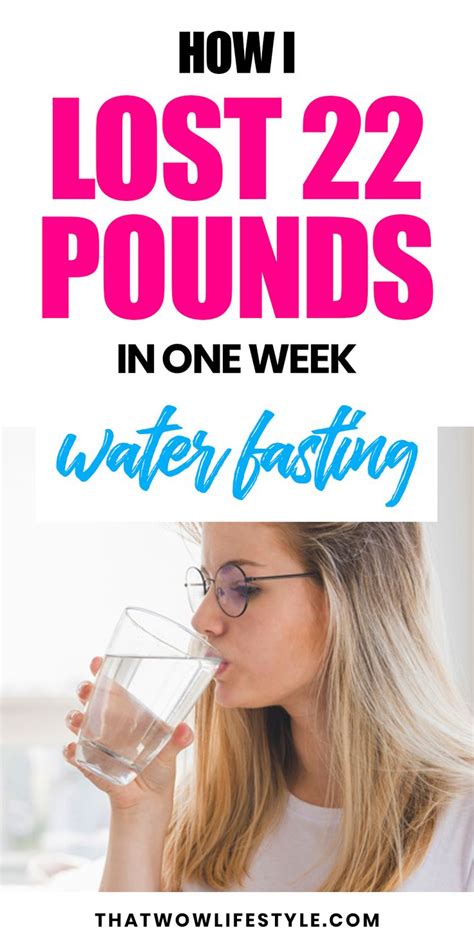 My Water Fasting Results How I Lost 22lbs In One Week Water Fasting