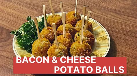 Bacon And Cheese Potato Balls Mashed Potato Balls Youtube