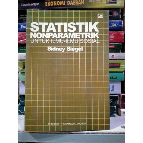 Jual Statistik Nonparametrik By Sidney Siegel Shopee Indonesia