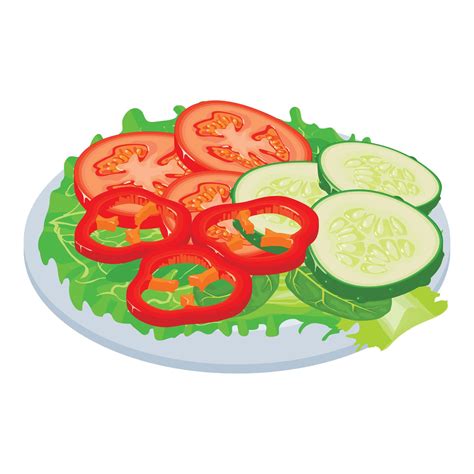 Healthy Food Icon Isometric Style 15385819 Vector Art At Vecteezy