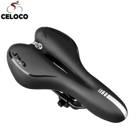 Assento Para Bicicleta De Gel Absorve Choques Oco Pvc Tecido Macio