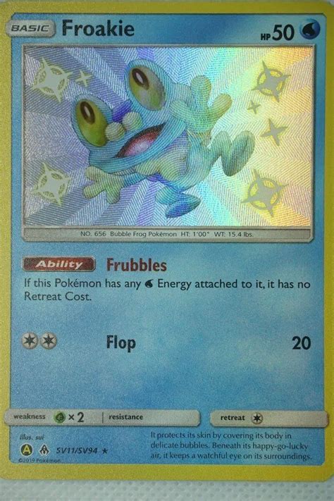 Froakie Sv Sv Shiny Rare Pocket Monster