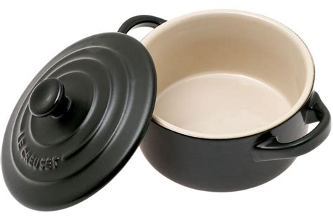 Le Creuset Mini Cocotte 10 cm 0 25 L matt schwarz Günstiger shoppen