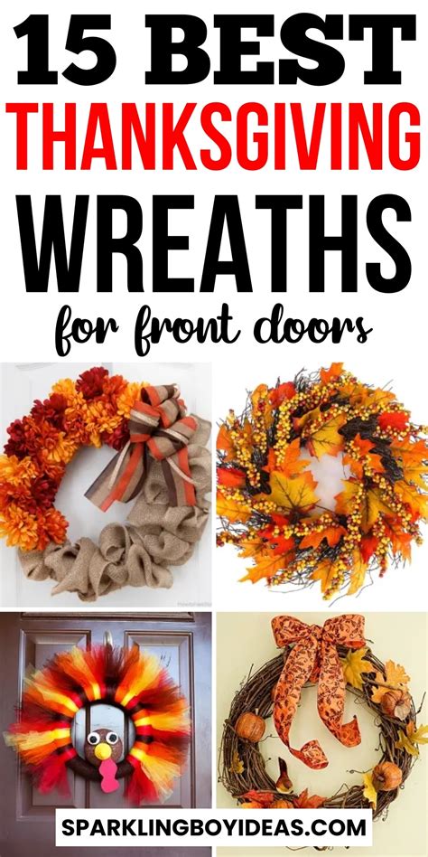 15 Best Thanksgiving Wreaths - Sparkling Boy Ideas