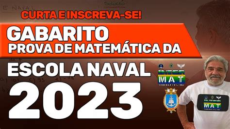 Gabarito Escola Naval 2023 BRAINCP