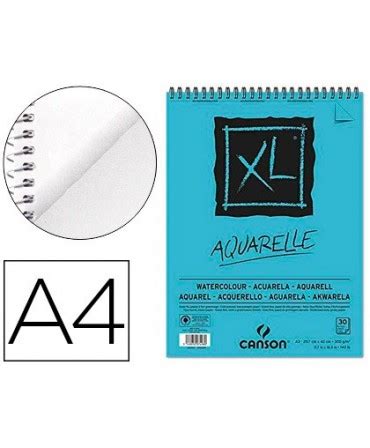 Bloc Dibujo Acuarela Canson Xl Aquarelle Grano Fino Din A Microper