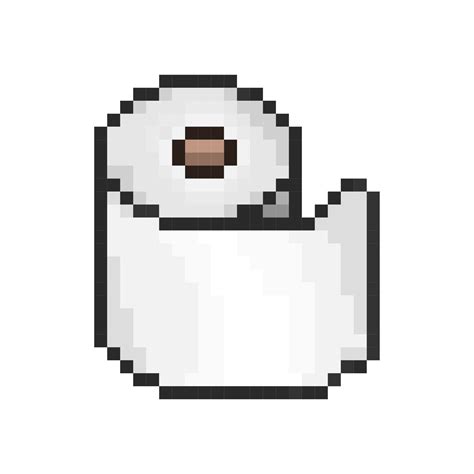 Pixel Art Style Old Videogames Style Retro Style 18 Bit Toilet Paper