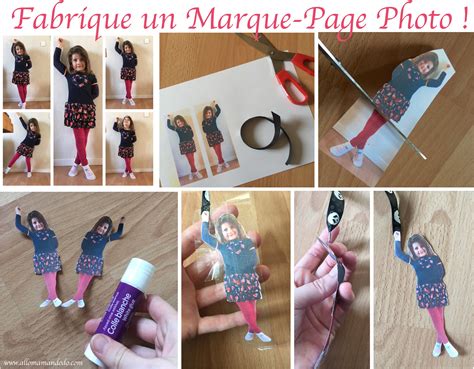 DIY Marque Page Photo d Enfant Idée Cadeau Facile pour la fête des