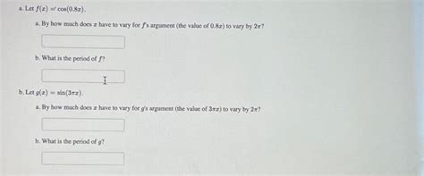 Solved A Let F X Cos X A By How Much Does X Have To Chegg