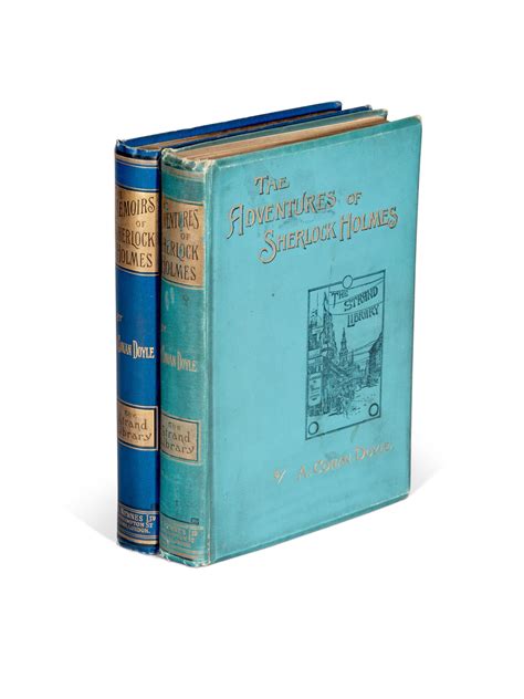 Sir Arthur Conan Doyle Two Sherlock Holmes First Editions And