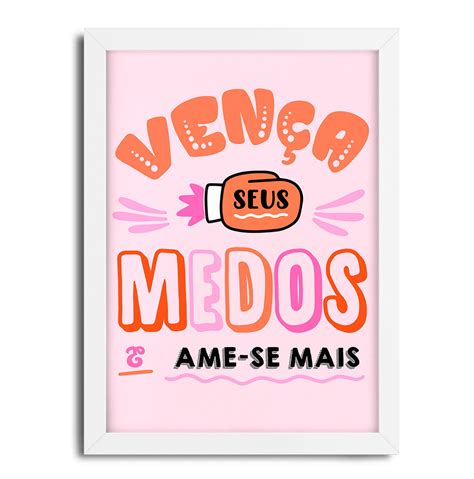 Quadro Decorativo Frase Motivação 241g56 45x33 cm Elo7