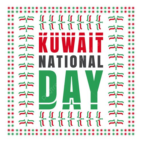 Kuwait National Day Vector Hd Images Kuwait National Day Design Flag