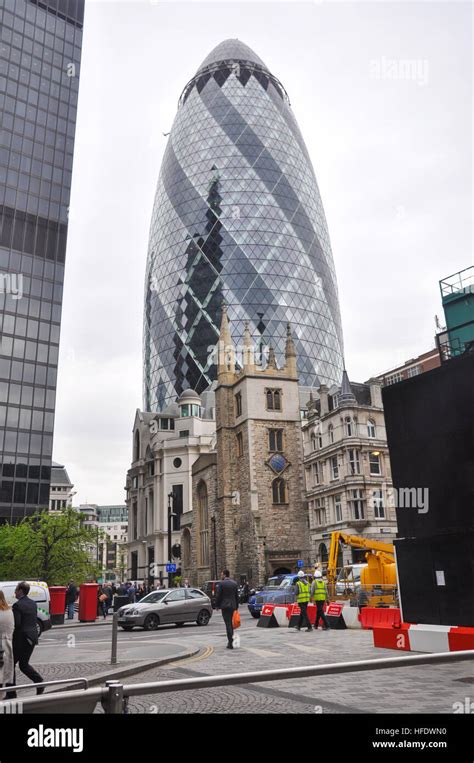 The Gherkin Building London Stock Photo Alamy