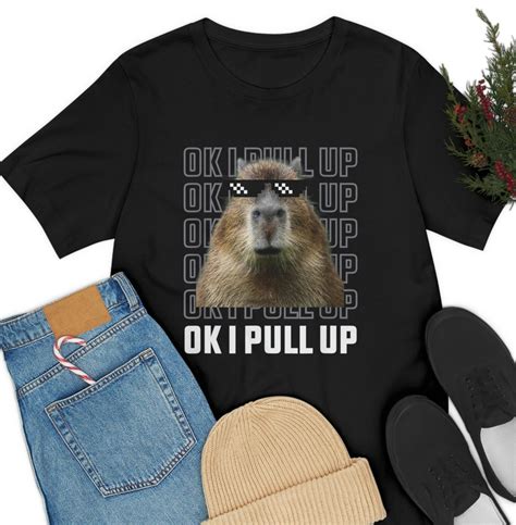 OK I Pull Up Capybara Funny Meme T Shirt Ok I Pull Up Capybara