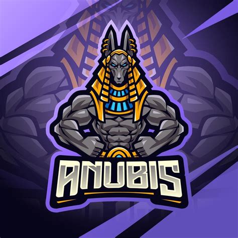 Anubis fighter esport mascot logo design 20399204 Vector Art at Vecteezy