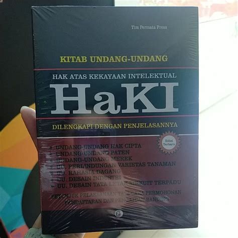 Jual Buku Kitab Undang Undang Haki Hak Atas Kekayaan Intelektual Di