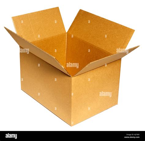 Brown Cardboard Container Box Stock Photo Alamy