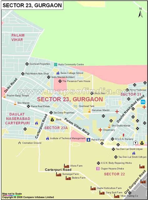 Sector 23 Gurgaon Map