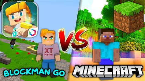 Blockman Go Vs Minecraft Minigames 🕹️ Youtube