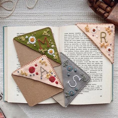 Handmade Embroidery Felt Bookmarks - Dreamy Custom