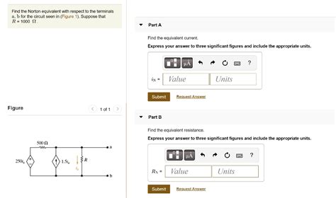 SOLVED Find The Norton Equivalent With Respect To The Terminals A B