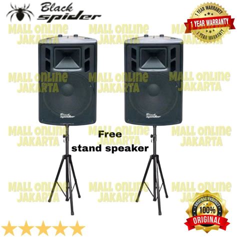 Jual Speaker Aktif Blackspider Inch Aktiv Pasif Black Spider