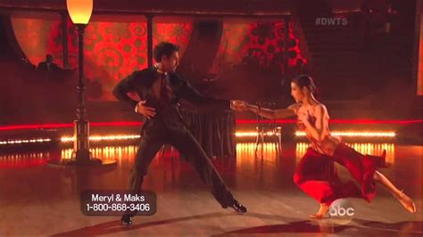 Maksim Chmerkovskiy Meryl Davis Dancing Argentine Tango On Dwts