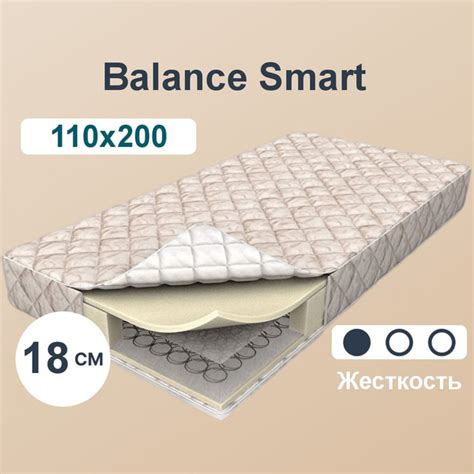 Матрас Мир Матрасов Аскона Balance Smart, Независимые пружины, 110 ...