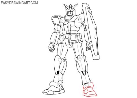 How to Draw Gundam - Easy Drawing Art