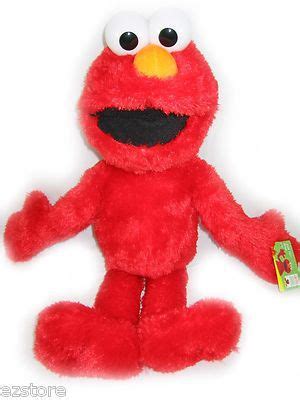 sesame street elmo red furry big plush doll toy figure soft figure