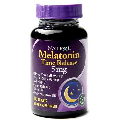 Natrol Melatonin 5 Mg 100 Tablets Evitamins Uk