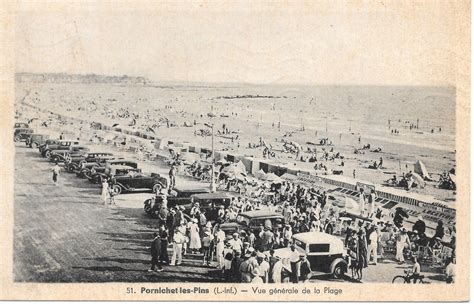 Pornichet 44 Pornichet les Pins Vue générale de la Plage 1938 Carte