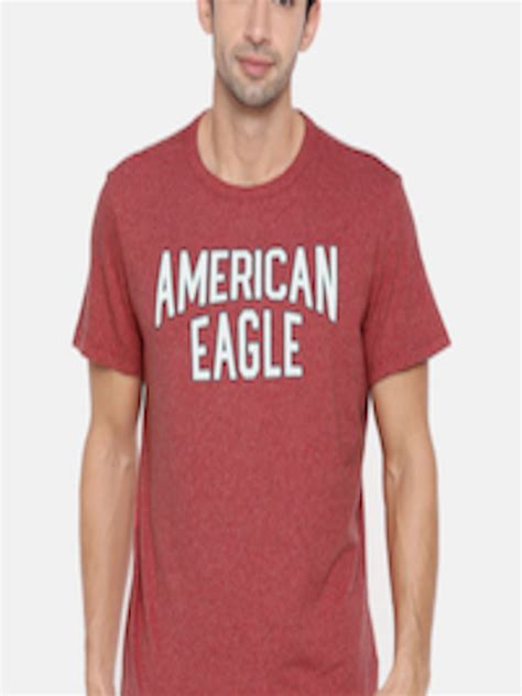 Buy American Eagle Outfitters Men Red Printed Round Neck T Shirt