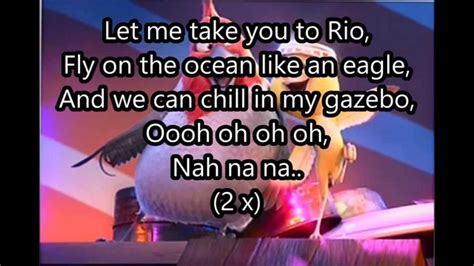 Rio 2 Let Me Take You To Rio Lyrics Youtube